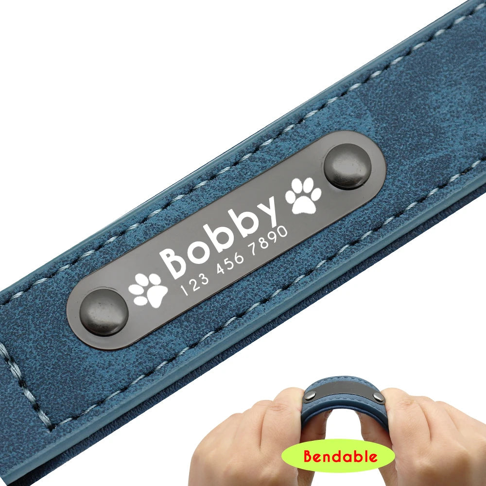 Personalized Custom Leather Dog Collars.