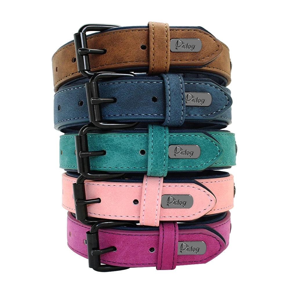 Personalized Custom Leather Dog Collars.