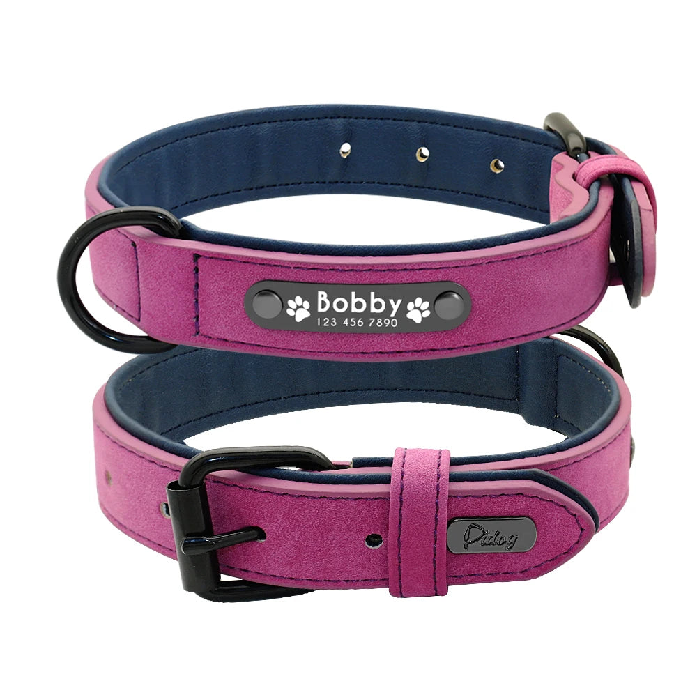 Personalized Custom Leather Dog Collars.