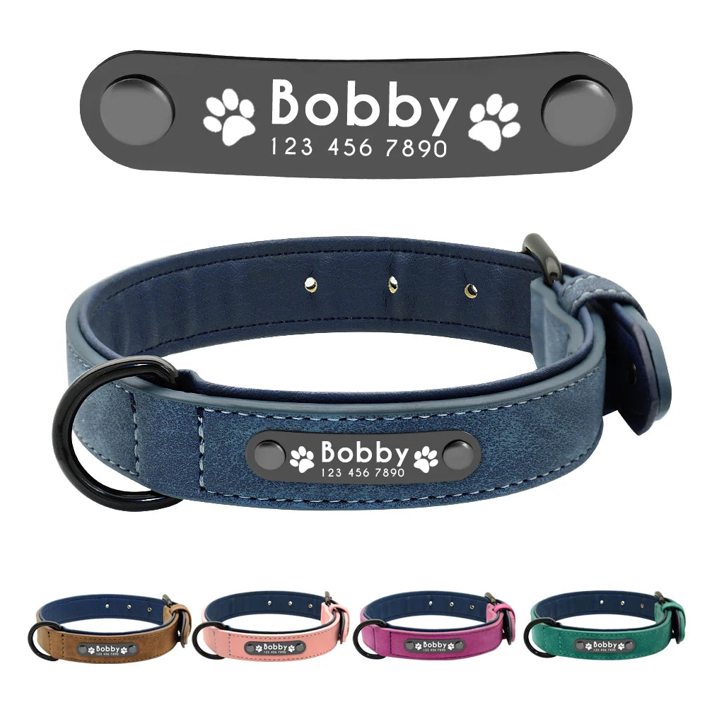 Personalized Custom Leather Dog Collars.